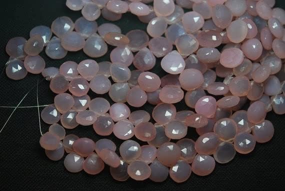 Chalcédoine rose de 8 pouces pour façonner un cadeau romantique personnalisé - 4