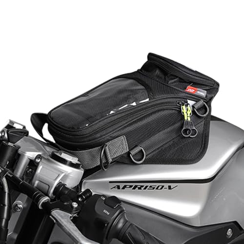 Qumiuu Mochila para depósito de moto, bolsa antideslizante para sillín de moto, accesorios de motocicleta, mochila de tanque frontal de motocicleta, , para la mayoría de las motocicletas,