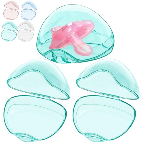 Smlpuame Pacifier Case,3 Pack BPA Free Pacifier Holder Case,Transparent Container Box for Baby Binky（Not Included),Essential Pacifier...