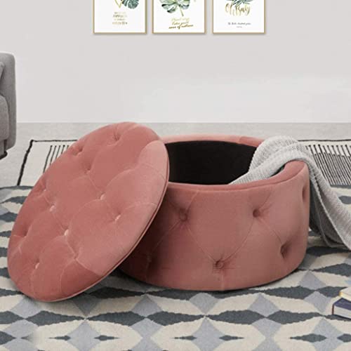 Tabouret bas avec rangement intégré et grand pouf de salon moderne