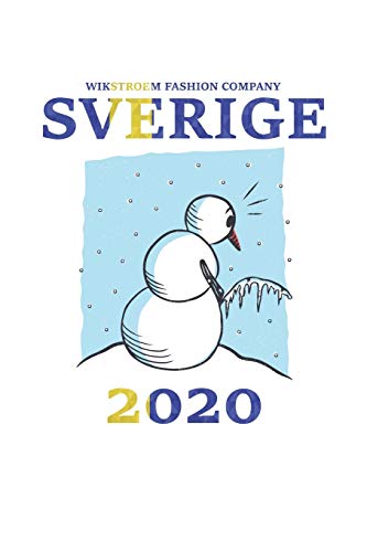 Wikstroem - Notes: Schweden Sverige Winter Schneemann 2020 Flagge - ewiger Kalender 15,24 x 22,86