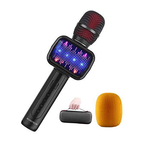 Bluetooth Karaoke Microphone, Speaker, Player, Recorder, Voice Changer, Wireless Karaoke Mic Machine