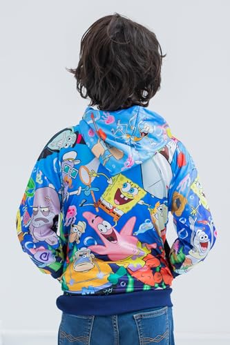 SpongeBob SquarePants Plankton Patrick Squidward Fleece Pullover Hoodie Little Kid to Big Kid4