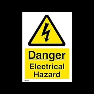 Danger Electrical Hazard Sticker/Self Adhesive Sign (MISC130) - No Parking, Private Property, Access, Disabled Parking, Vehicle, Warning
