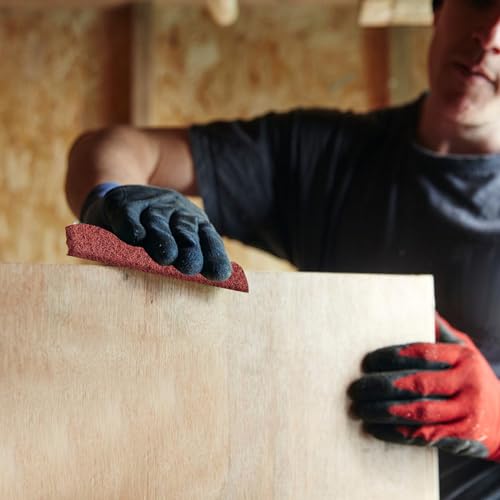 ZOFUN Schleifvlies Metall Schleifvlies Holz, 5.7 M x 90MM Korn 240 Schleifvlies Schleifvliesrolle, Rosa Schleifvliesrolle Poliervlies Schleifflies für Holz, Metall, Edelstahl, uvm