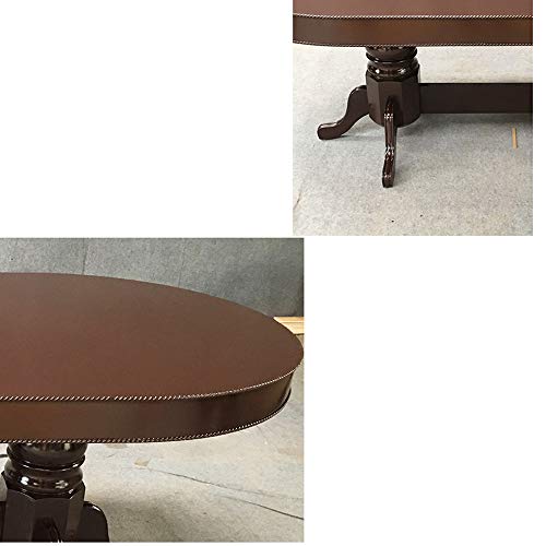 Texas Holdem Tisch, faltbar, Texas Holdem Tischdecke, rund, Pokertisch für 8 Spieler, mit gepolsterter Schiene und integriertem Getränkehalter, 240 x 120 cm – Bild 6