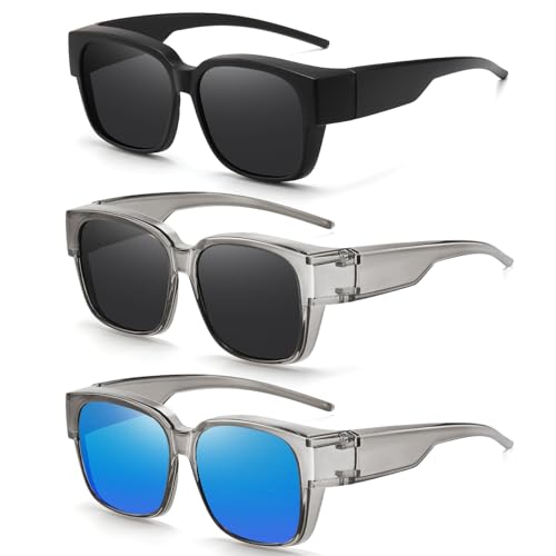 Image of HAOLOTA Polarized Sunglasses Over Glasses Women Wrap-Around Glasses Small Shapes Driving Fishing UV400 Protection