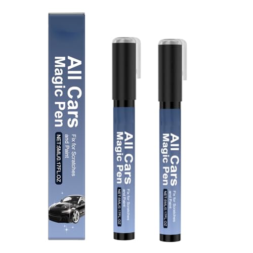 All Car Scratch Remover Pen - Car Paint Scratch Repair Kit 2026 New Waterproof All Cars Magic Pen Touch Up Pen for Quick Automotive Scratch Removal On-The-Go Repair Stick for All Vehicle Colors (2 PCS 10ML)