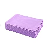 Disposable Massage Table Sheets Purple,20Pcs Massage Bed Cover for massage table,Lash Bed,Spa Table,Wax Table,Tattoo chair, Salon Table,31.5‘’x70‘’Breathable Non Woven Fabric
