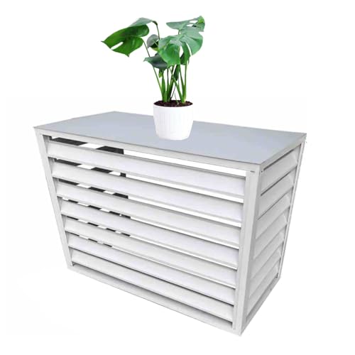 Cubierta de aluminio para aire acondicionado que soluciona la vista exterior