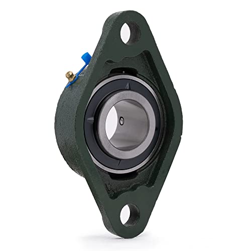Image of XIKE 2 Pcs UCFL209-26 Bore 1-5 /8 inch Pillow Block Flange Mounted Ball Bearings.