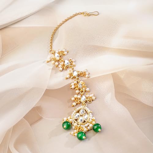 Image of Rubans Beads Necklace Set Gold Plated Traditional Jewellery Gift for Women & Girls