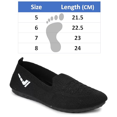 Image of ELECANT Lightweight Active Wear Knitted Slip-on Comfortable Casual Flat Ballies Shoes Women