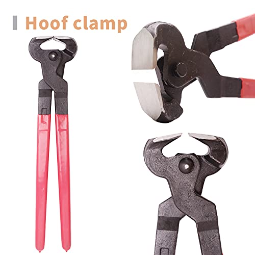 Long River Horse Farrier Hoof Tool Kit(7 Piece) With Carry Bag Horse Equine Metal Shears Farriers Hoof Nipper Cutter Handle Knife Stable Supplies Professional Hoof Trimming Tools thumb #3