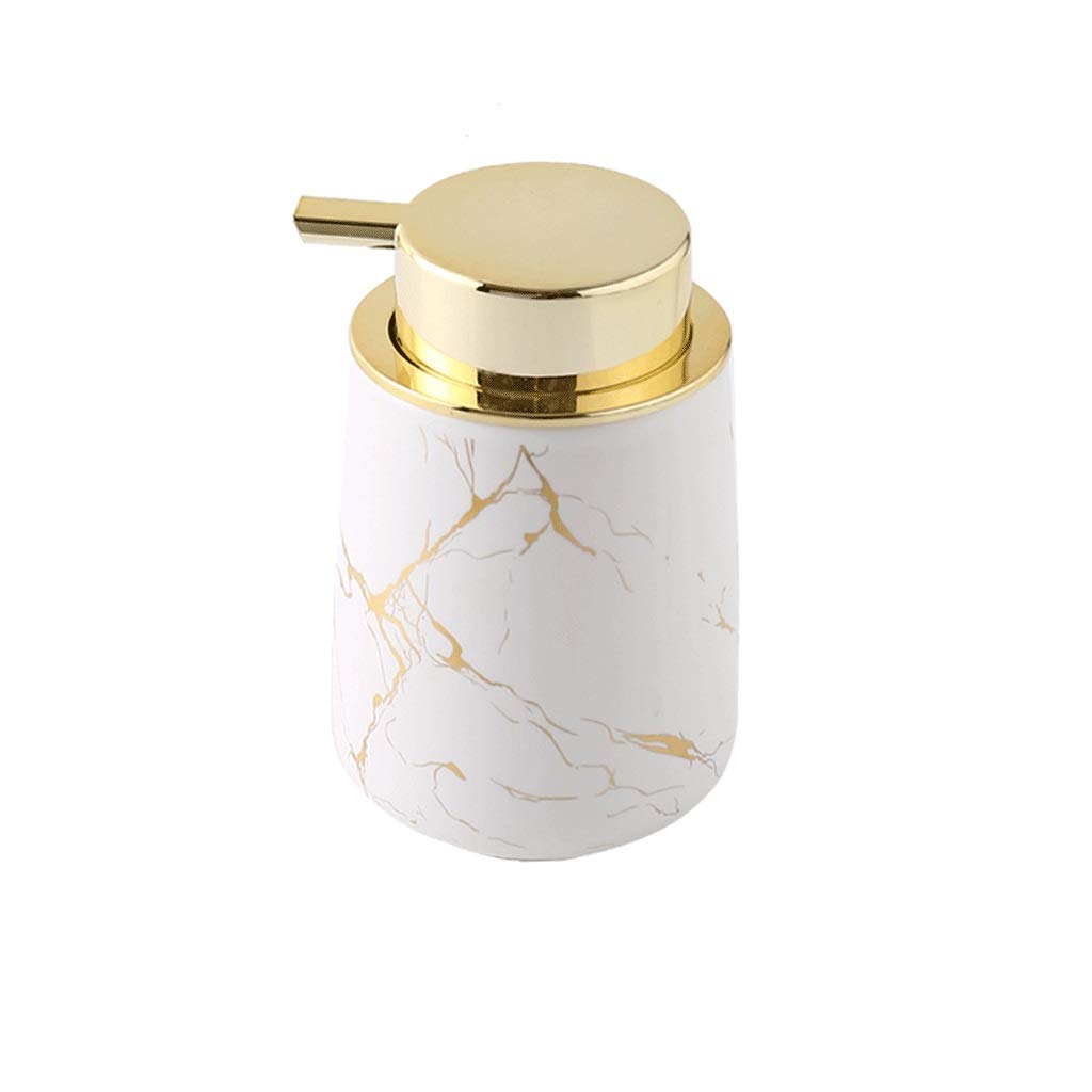 Dispenser di Sapone da banco, Pompa per lozione, Barattolo di Sapone Liquido Riutilizzabile da 320 ml 10,8 Once, Dispenser per Doccia Dispenser di Sapone in Marmo da Cucina