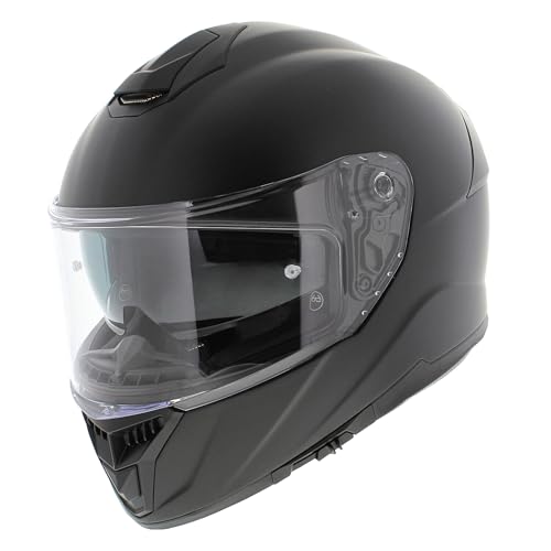 Casque intégral noir mat Vito Grande finitions soignées pour motards exigeants
