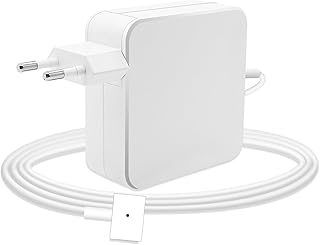 شاحن بديل لجهاز ماك بوك برو بطرف على شكل حرف T 85 واط، متوافق مع 15 بوصة و17 بوصة (Mi - 2012) لـ A1398، A1424، MC975 / 6، ME664 / 5 فما فوق، SF-165365