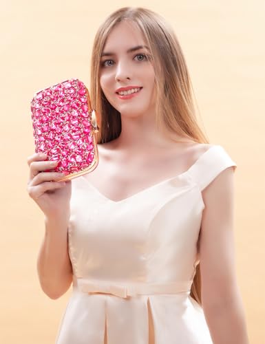 Image of Gemstone Clutch Purse, Rhinestone Purse | Evening Clutch for Women Wedding Party, Crystal Evening Bag for Women Evening