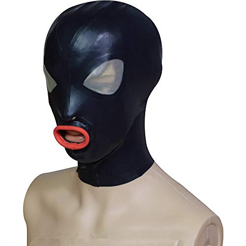 Máscara de látex negra tipo ET Wear para disfraces de Halloween y cosplay de club