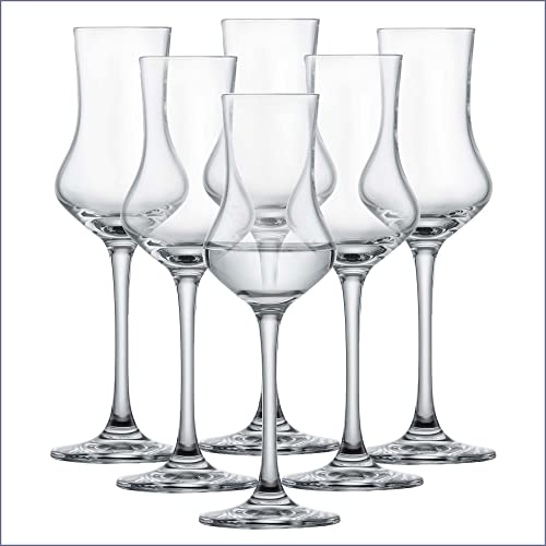 SCHOTT ZWIESEL Digestifset Classico (6er-Set), klassische Schnapsgläser mit Stiel, spülmaschinenfeste Tritan-Kristallgläser, Made in Germany (Art.-Nr. 120518)., 13.99 €