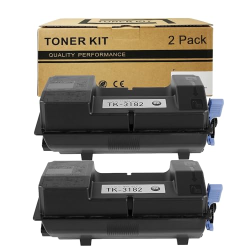 TRICARI TK3182 TK-3182 Toner Cartridge Replacement for Kyocera TK-3182 TK3182 Black Toner for Kyocera ECOSYS M3655idn P3055dn Printer High Yield 2-Pack