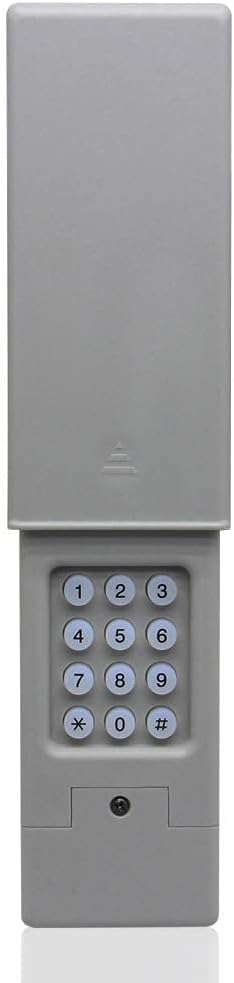 Universal Garage Door Keypad Wireless Keyless Entry Keypad Compatible Chamberlain/LiftMaster/Craftsman/Linear etc Garage Door Opener has Learn Button or DIP Switch,Control 2 Doors,Easy to Set Up - - 