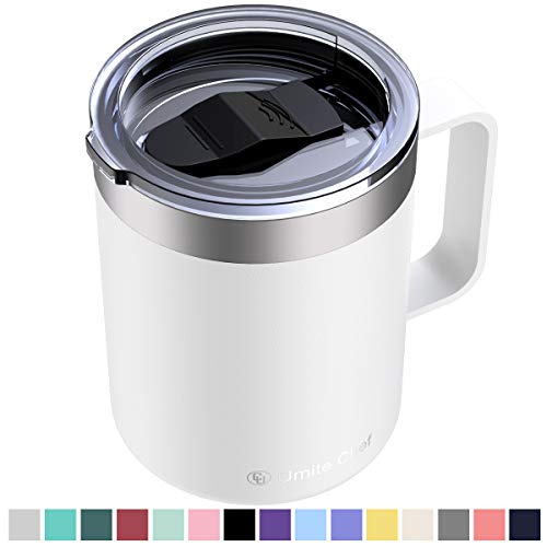 Umite Chef Stainless Steel Insulated Coffee Mug Tumbler with Handle, 12 oz Double
