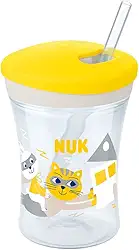 NUK Copo Action Evolution Com Canudo 230 Ml Boy - Amarelo