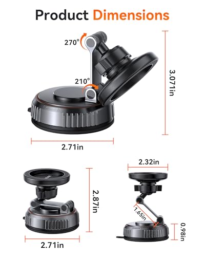 Miracase Magnetic Dashboard & Windshield Car Mount — view 9