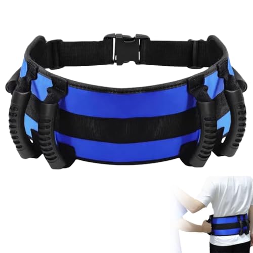 TAZZOR - Transfergürtel für Senioren mit 6 Griffen Hebegürtel mit Schnellverschluss Länge Einstellbar Laufgürtel zum Heben von Patienten, Ganggürtel für Ältere Bariatrische Behinderte - -33%