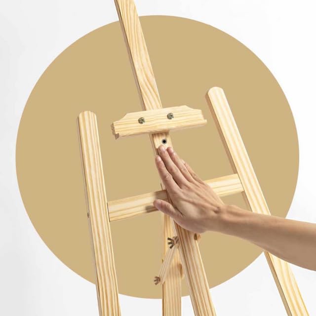Staffelei Holz 175 cm Leinwand Ständer Stativ Zum Malen Und Ausstellen Feldstaffelei Atelierstaffelei Für Kuntsmalerei Künstler Werbung Schilder Hochzeit Höhenverstellbar 10 bis 125 cm