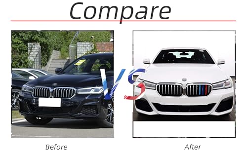 Image of Grille color stripes Compatible with bmw accessories 2021-2023 G30 G31 5 Series LCI 520i 530i 540i 550i grille 8-Beam