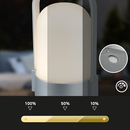 Lampe tactile à intensité variable avec batterie remplaçable Briloner