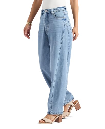 Buffalo David Bitton Women's Barbara High Rise Barrel Leg Jean2