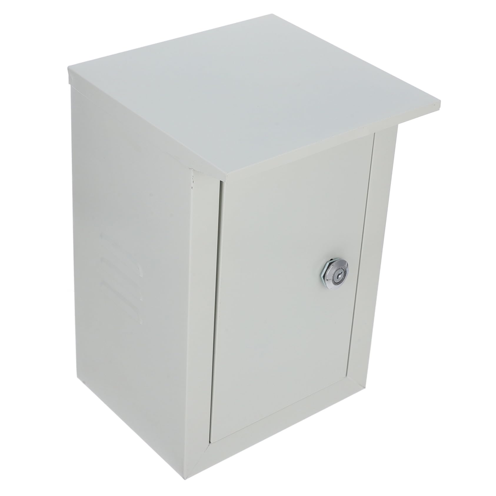 Coffret Électrique Extérieur en Aluminium Beige à Montage Mural
