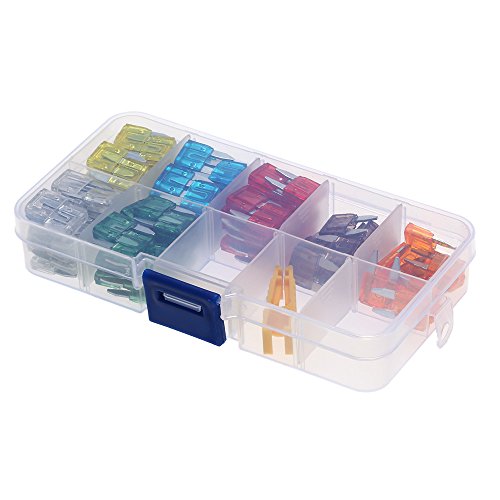 Yorten 120pcs sortimento mini fusível 5A 7.5A 10A 15A 20A 25A 30A Amp Zinco auto lâmina tipo fusível