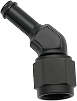 Vista 20 de Recta 6AN hembra giratoria a 1/4 "empuje en manguera adaptador de montaje de púas aluminio negro