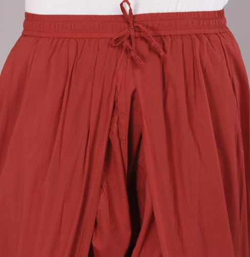 Image of Urali Men's Solid 100% Cotton Dhoti Pants - D100A