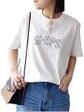 [シップス フォー ウィメン] SHIPS for women Tシャツ WEB先行 WEB限定 SHIPS ラウンド プリント ロゴ TEE レディース 312320893 ライトホワイト L
