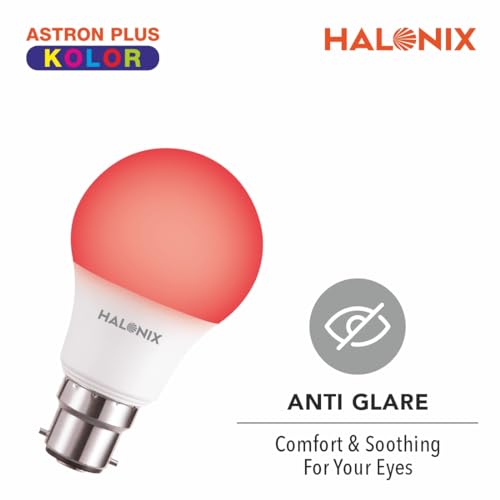 Image of HALONIX LED BULB ASTRON PLUS 9W B22 RED PACK 2