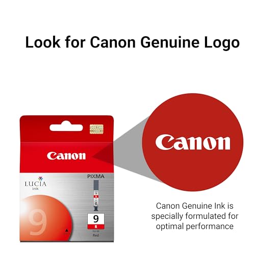 Image of Canon PGI-9 Genuine Red Ink Tank, Compatible with Pro9500, and Pro9500 Mark II Printers