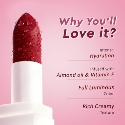 Image of Million Colors Creamy Matte Hydrating Lipstick| Infused With Almond Oil and Vitamin E| Long Lasting, Nourishing and Intense Hydration (Caramel,12)