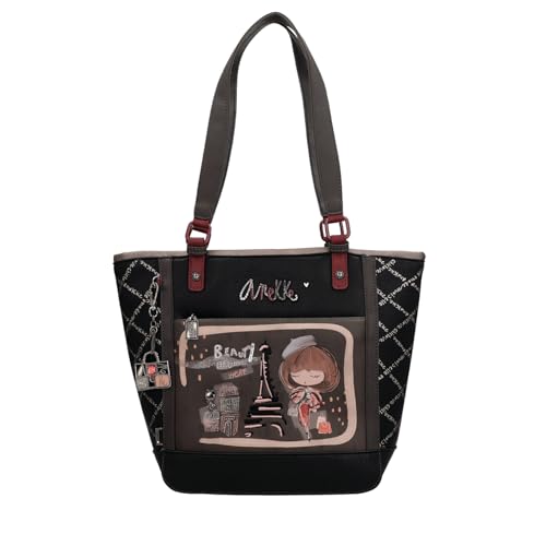 Anekke Bolso Shopper para Mujer Colección Mademoiselle | Asa Hombro | Cierre Cremallera | Medidas 39x29x11 cm Anekke Bolso Shopper para Mujer Colección Mademoiselle | Asa Hombro | Cierre Cremallera | Medidas 39x29x11 cm