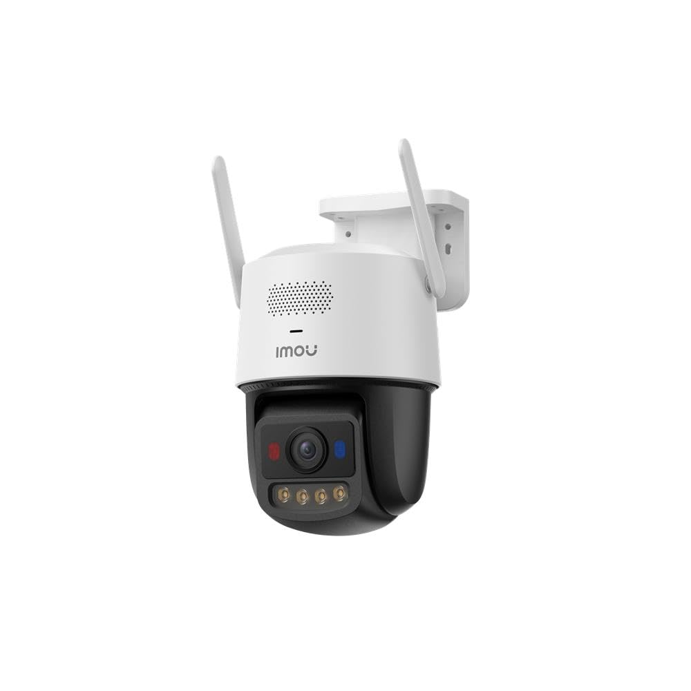 Imou Titan Pro 6MP Telecamera di sorveglianza Wi-Fi/PoE, 360° PTZ, rilevamento intelligenza artificiale, visione notturna, 30 m, sirena e luce, audio a 2 vie, telecamera per esterni
