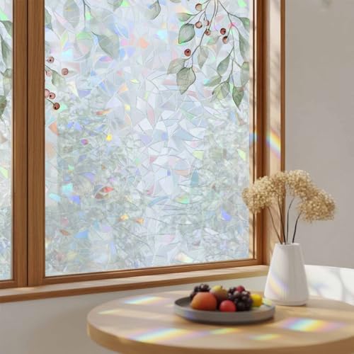 Película para ventana arcoíris con eucalipto 19.6 x 39.3 pulgadas miniatura 4
