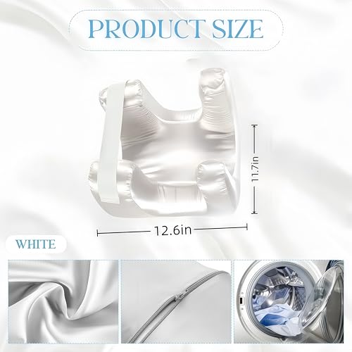 FITHUGOO Face Pillow for Wrinkles, Anti Wrinkle Pillow with Cooling Silk Pillowcase, Beauty Pillow for Sleeping Face Down and Back Sleeping (White)