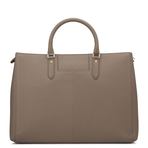 Image of Da Milano Leather Book Tote for Women (01940)
