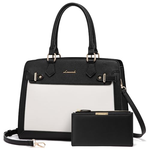 Image of LOVEVOOK Purses and Handbags for Women, Tote Shoulder Bag Satchel Purse and PU Leather Top Handle for ladies