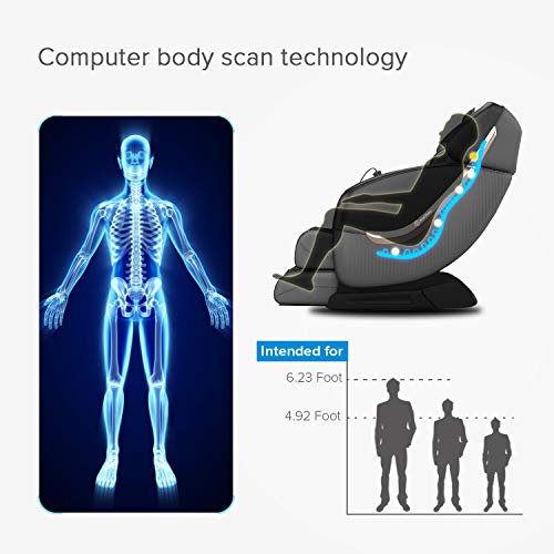 Real Relax Massage Chair, Full Body Zero Gravity Massage Chairs, Sl Track Shiatsu Massage Recliner Chair With Heat Body Scan Thai Stretch, X1 #TOP6