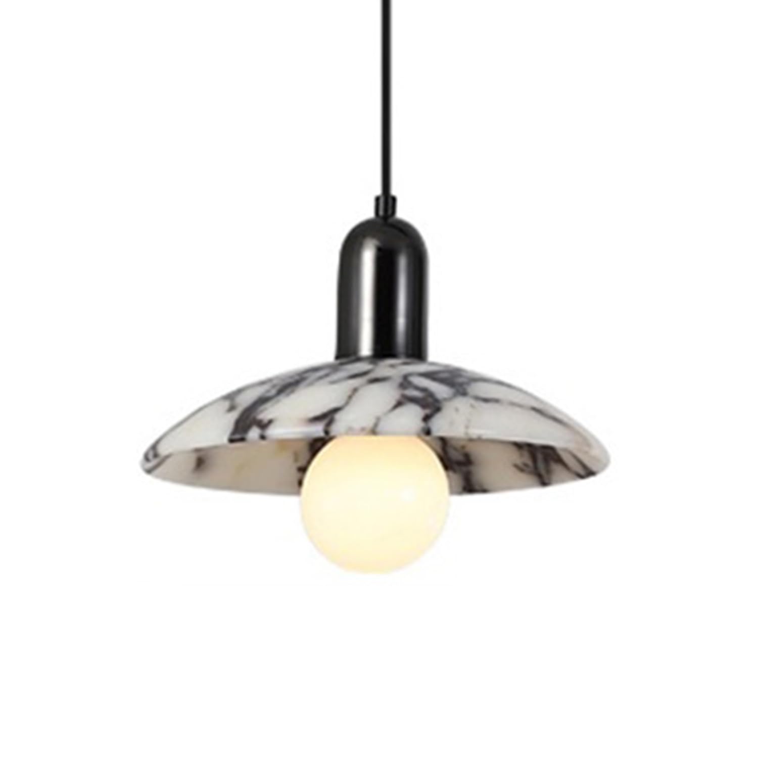 MTNROO Natural Marble Hanging Light Fixture Metal Decoration Pendant Lamp